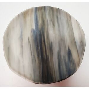 PORDAMSA Nordica Plate Sublime Collection Craft Glass Striped Greys/Blues Chefs